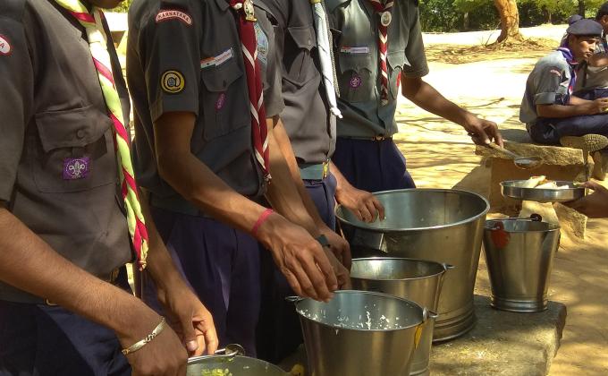 Service in State level Maping and star gazing camp 