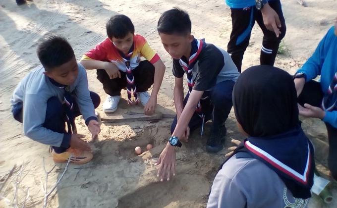 kursus ketua patrol di Desa Tunas Hijau, WP Labuan
