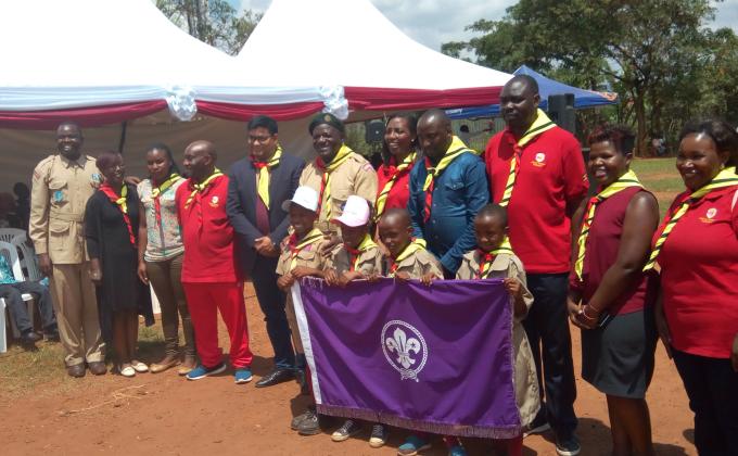 commissioning of scouting in Dream Africa schools in Uganda 