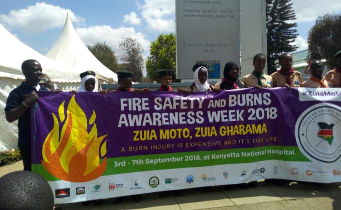 Kenya Scout Association sensitizes the nation on fire-burn and safety measures. The 'Zuia Moto- Zuia Gharama ' initiative