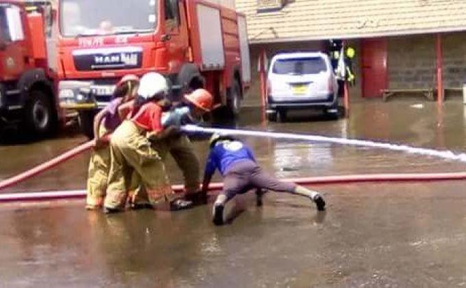 FIRE AND DISASTER MANAGEMENT TRAINING HELD AT FIRE AND DISASTER MANAGEMENT HEADQUARTER,WESTLANDS SUBCOUNTY,NAIROBI,KENYA