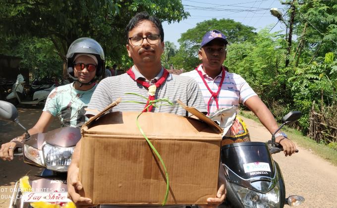 DONATION OF DRY FOODS AND SHARING HAPPINESS TO LEPROCY PATIENTS