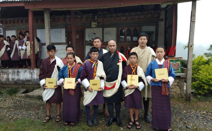 scouts recieves His Majesty's Academic Excellence Certificates 