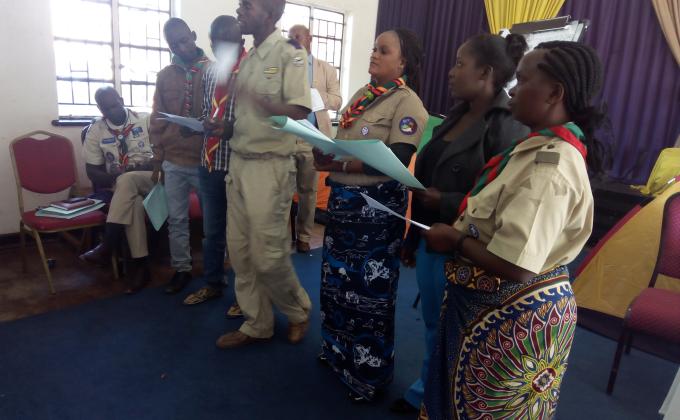 Zambia Scout Association inducts and train District Scout Commissioners in MoP