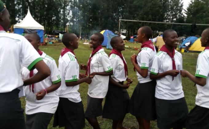 masaba south scouts of kisii in kenya tree planting