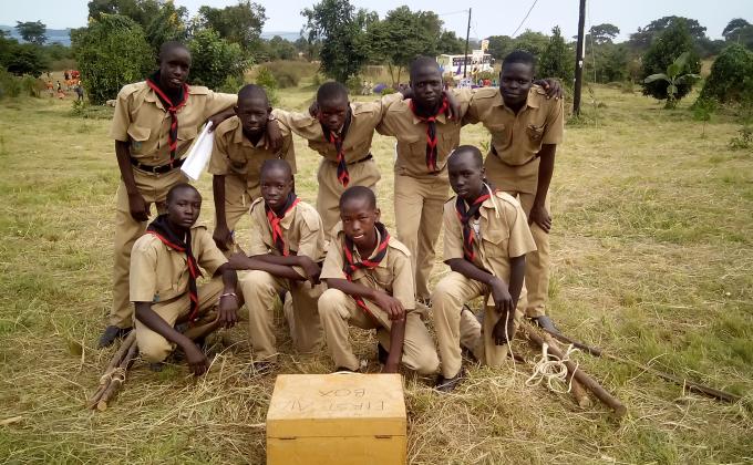 Soroti scouts participate in National Competition camp at kaazi