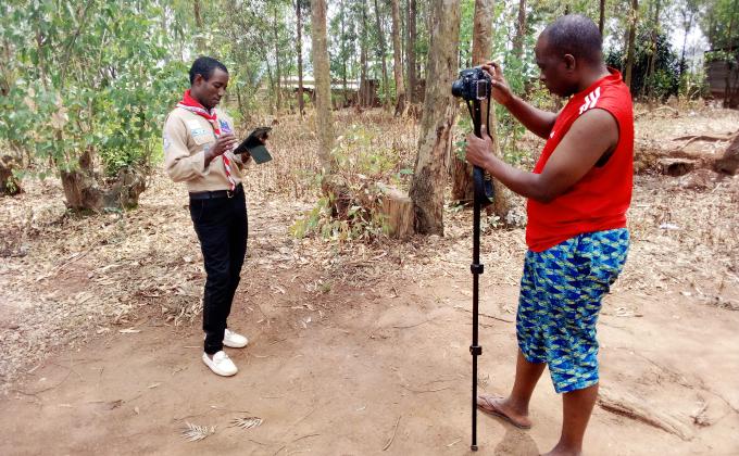 taiking about scouting in society especially villave by my friend cameraman