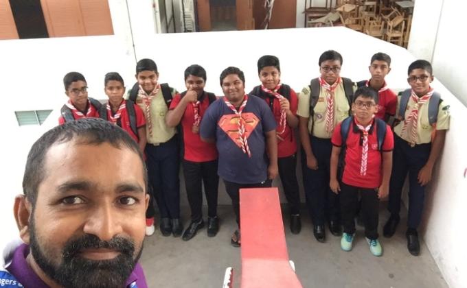 scouts scarf day celebration