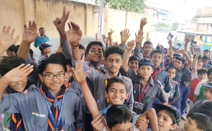 स्काउट गाइड ने दिपावली पर फटका नहीं फोड़ने का लिया संकल्प