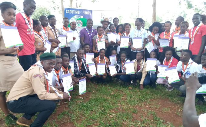 inauguration of rongo university novice to rovers after studying MOP trained by kisii university rovers 