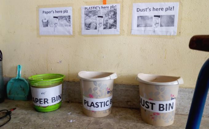 Waste segregation in the classroom