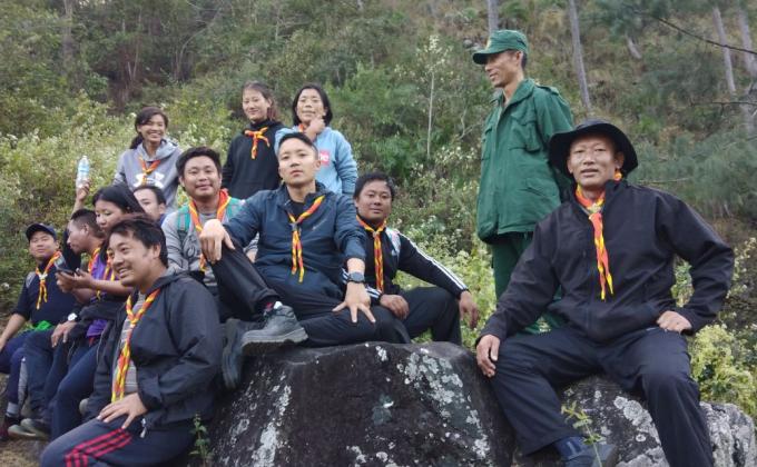 Combating with the forest fire