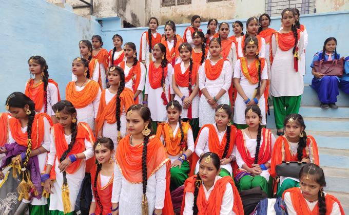 26 जनवरी गणतंत्र दिवस के मौके पर स्काउट गाइड की प्रस्तुति