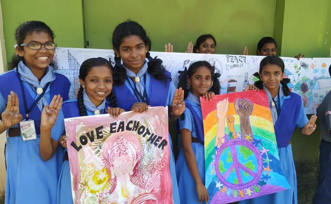 Poster campaign for World Peace