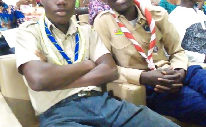 PARTICIPATION DES SCOUTS DU TOGO  FORUM DE LA JEUNESSE POUR LA PAIX 'violance option Zero"