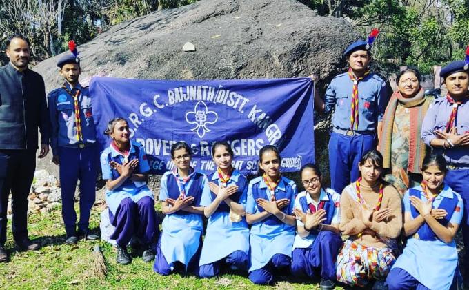 thinking day  and founder's day celebration in govt.college.baijnath,kangra, Himachal Pradesh clea