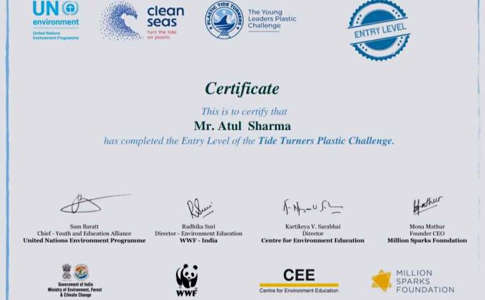 Environment & Sustainability Challenge 2 – # Plastic Tide Turners Challenge
