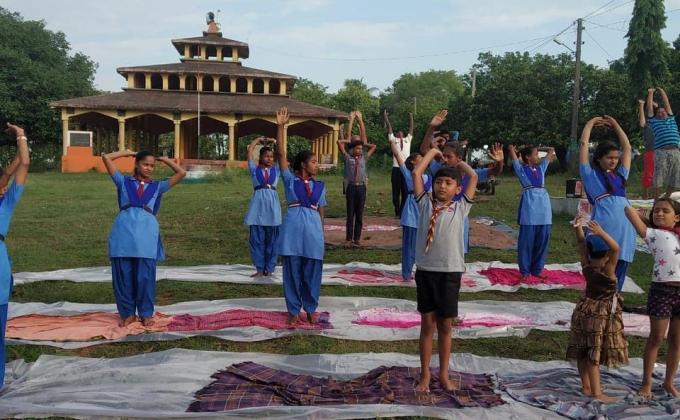 भारत स्काउट और गाइड भागलपुर के सदस्यों ने क्या योग