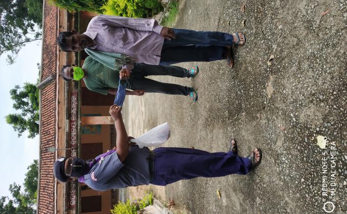 Covid19 Awareness program and Mask and Ration distribution