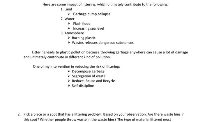 Litter...Why Does It Matter