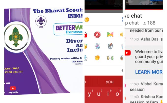 live You Tube program initiative by Bharat scouts and guides