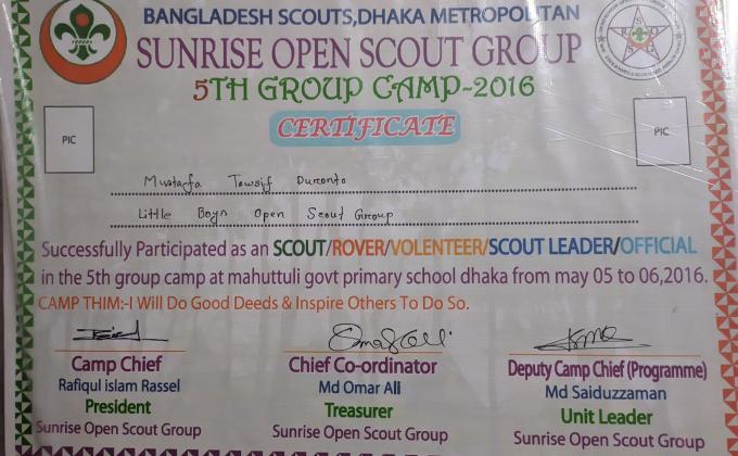 5th Sunrise Open Scout Group 