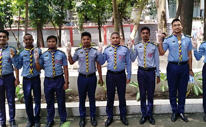 ‘রোভার স্কাউটের অঙ্গীকার, পরিবেশ রাখব পরিষ্কার’