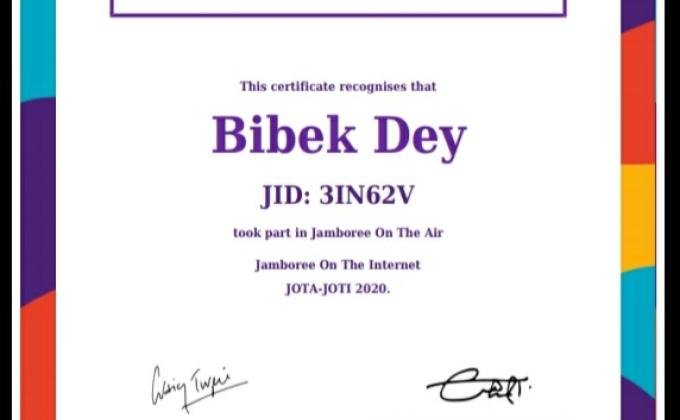 JOTAJOTI CERTIFICATE 2020