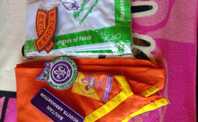 Received green scarf finally