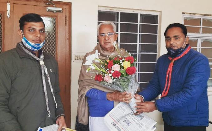 माननीय उधोग एवं राजकीय उपक्रम मंत्री श्री परसादी लाल मीणा को किया मुख्य अतिथि के लिए आमंत्रित