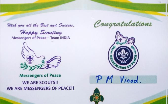 Messengers of Peace
Happy Scouting!!!

Messengers of Peace-Team INDIA.