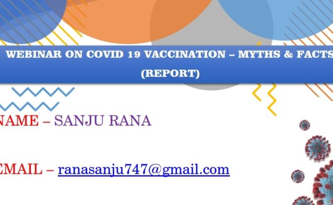 Webinar on covid-19 vaccination myths and facts