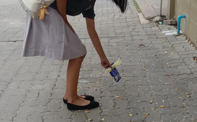 เก็บขยะ