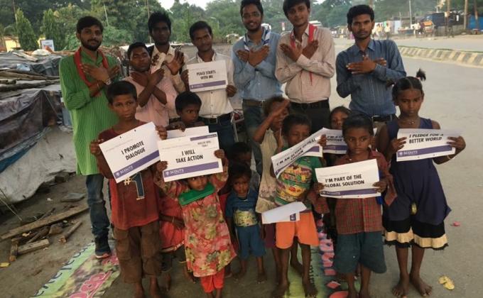 Mop work in Smile Roti Bank  at Gorakhpur 