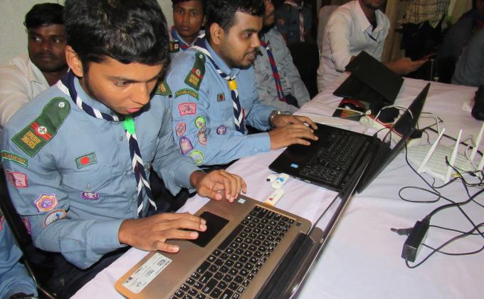 60th JOTA & 21st JOTI 2017 (Bangladesh Scouts, Munshiganj District Rover)