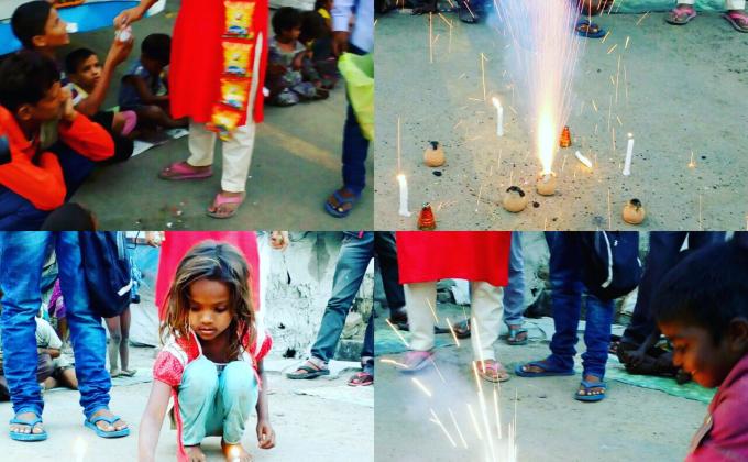 Celebrated Deepawali with kerbstones child with SRB and MOP team