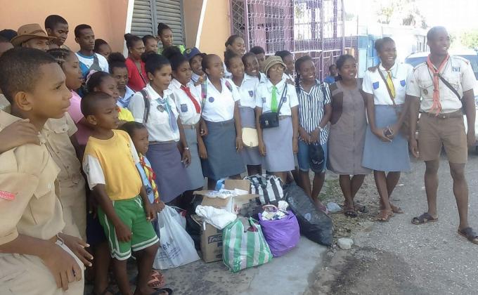 Les Scouts de la ville de Majunga se mobilisent pour venir en aides aux sinistrés