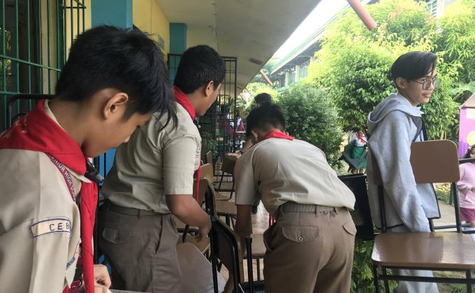 BSP STEC Stallion Scouts help the Annual CMO Rosary Month