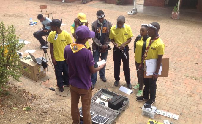 Scouts go Solar training in Zimbabwe 