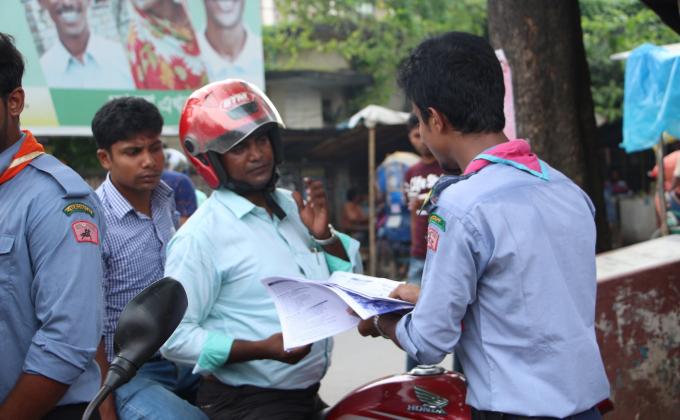Traffic Week - 2018 Activities of Nilphamari District Rover and Nilphamari District Scouts in BD