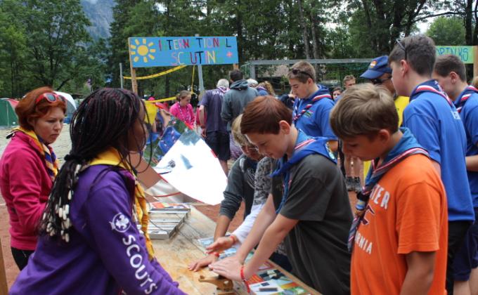 National Day of Switzerland and Scout scarf Day  in International scout centre of Kandersteg