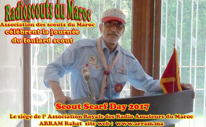 Radioscoutisme au Maroc au Scout Scarf Day 2017