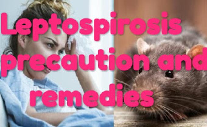 . Leptospirosis precaution 
