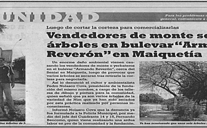 EN DEFENZA DE NUESTROS ARBOLES DE NUESTRA COMUNIDAD