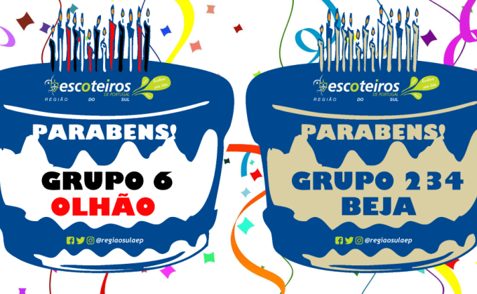 Aniversários Janeiro 2018 - Grupo 6 e Grupo 234