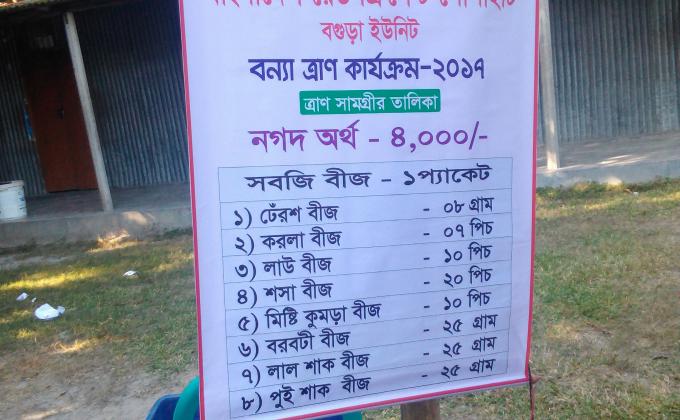 ত্রাণ বিতরণ