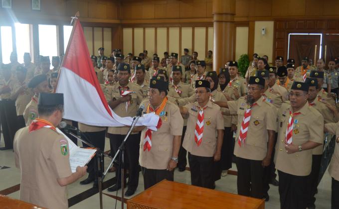Inauguration of Maluku Provincial Headquater of the Gerakan Pramuka of Indonesia tenure 2014-2019