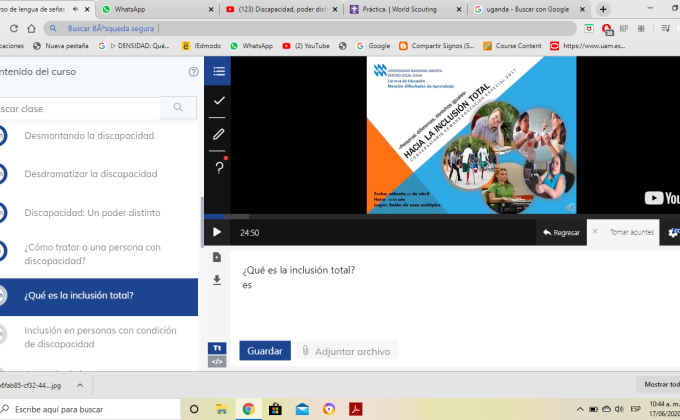 Conclusión Unidad I del curso en línea 