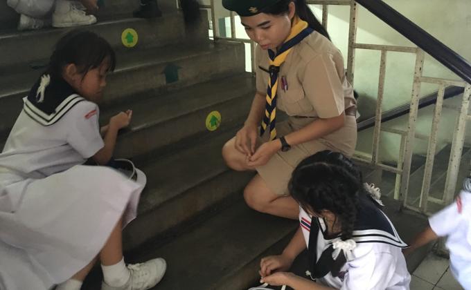 จิตอาสาลูกเสือ-เนตรนารีสมุทรรร.จันทศิริ