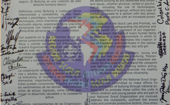 Declaración contra el Bullying cuenta con 41 firmas #ScoutIAR 
